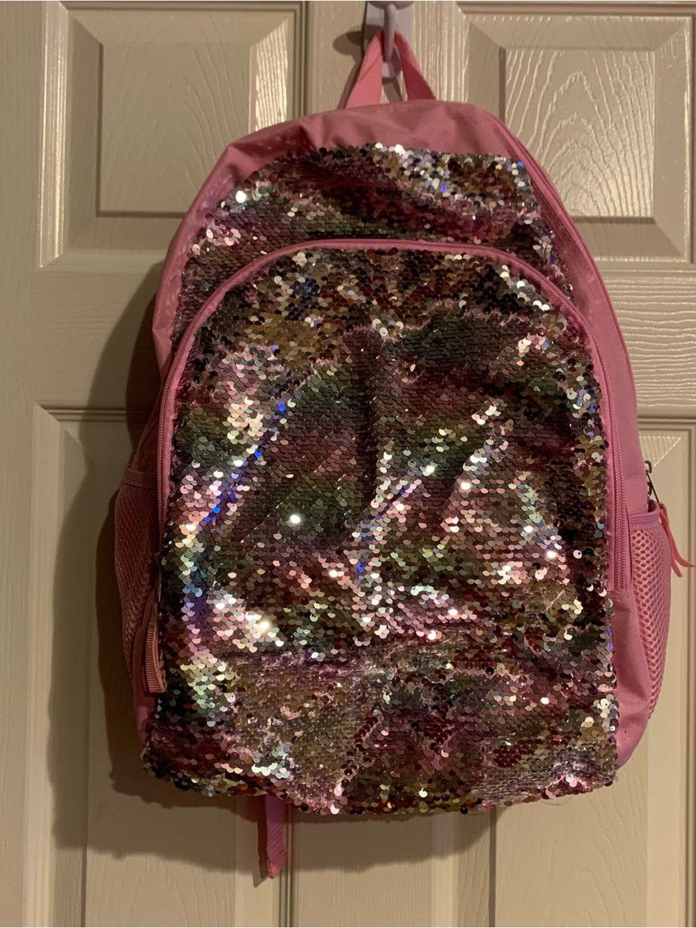 Sparkle Sequin Pink Kids Backpack